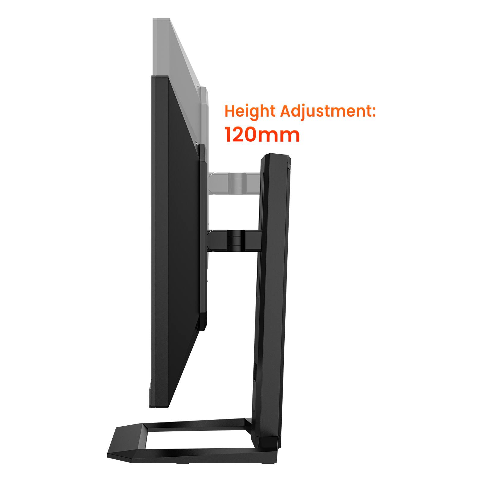 The text on the image is "Height Adjustment: 120mm".