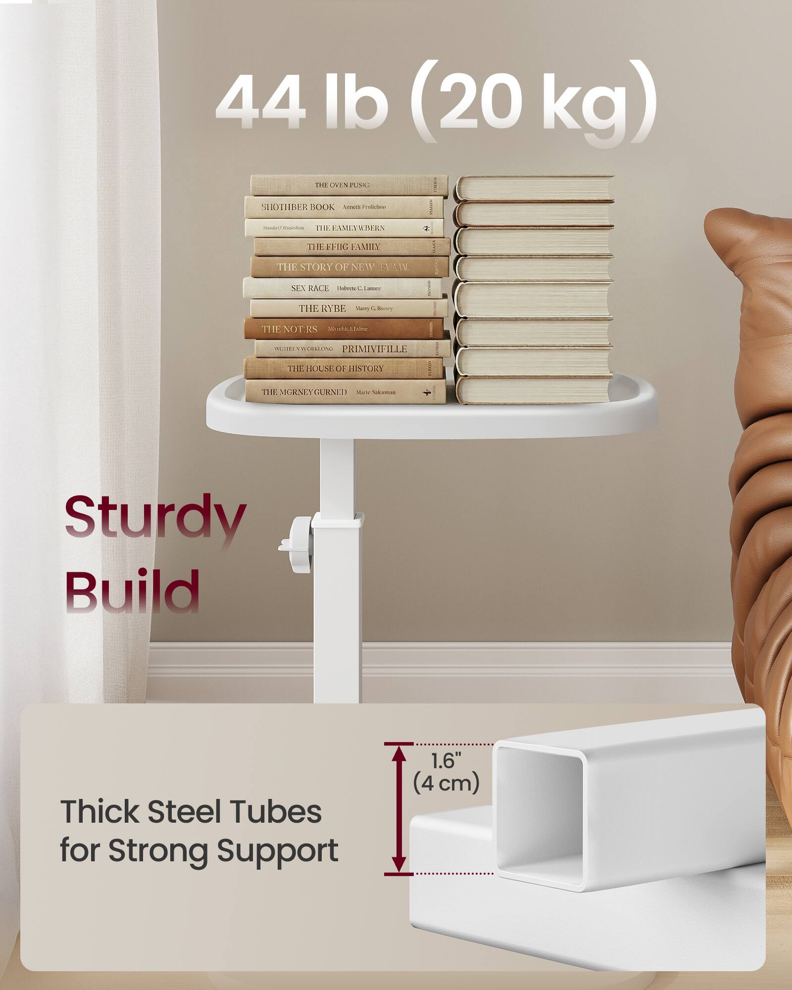44 lb (20 kg)  
Sturdy Build  
Thick Steel Tubes for Strong Support  
1.6" (4 cm)  

THE OVEN PUSHER  
SHOTIBER BOOK  
THE FAMILY WEBERN  
THE FIFTH FAMILY  
THE STORY OF NEW ENGLAND  
SEX RACE  
THE RYBE  
THE NOTES  
PRIMIVIFILE  
THE HOUSE OF HISTORY  
THE MGRNEY CURVED