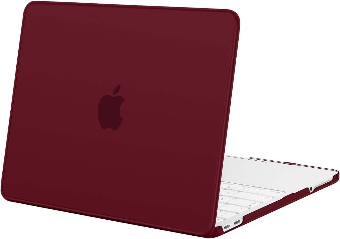 mosiso - Protective Hard Shell Case for MacBook Neo 13 inch Model A3404 (2026) - Burgundy