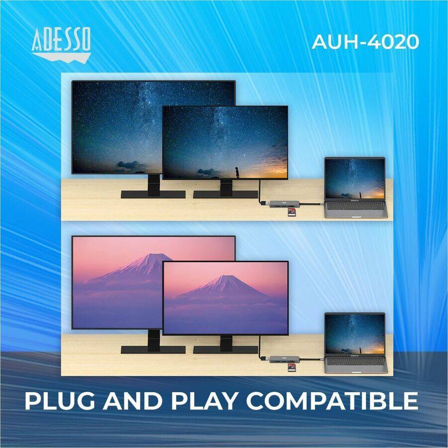 ADESSO AUH-4020  
PLUG AND PLAY COMPATIBLE