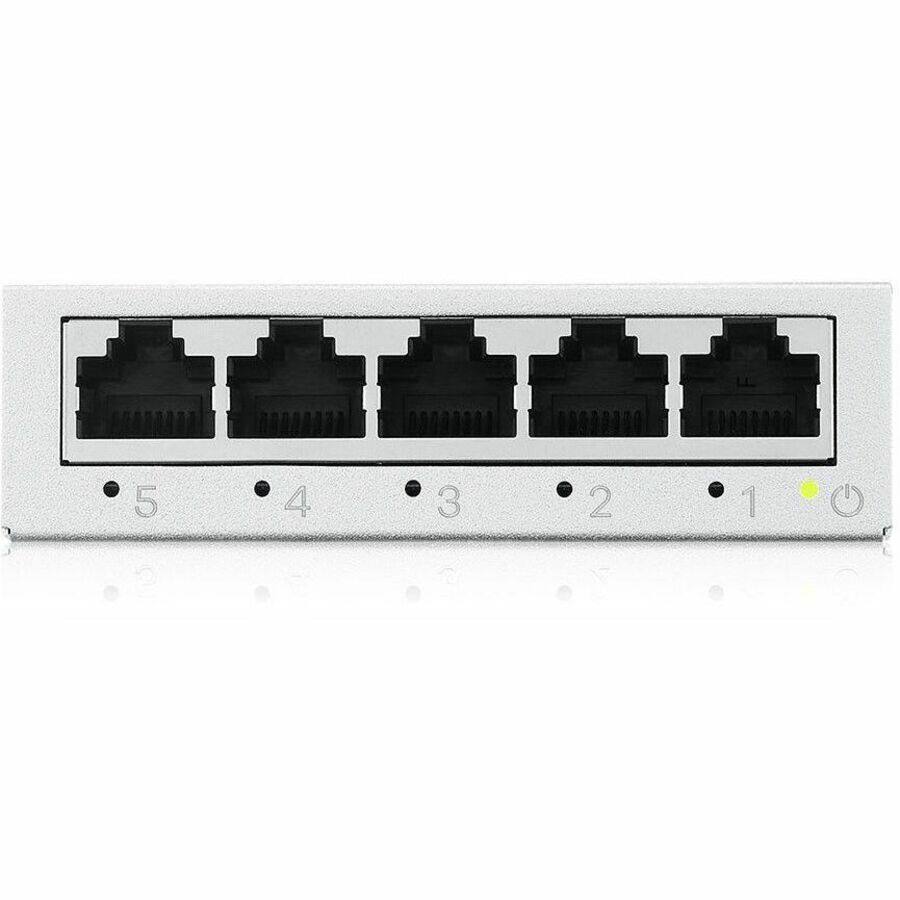 Alt View 1. ZYXEL - ZYXEL GS-105B v5 Ethernet Switch - 5 Ports - Gigabit Ethernet - 100/1000Base-T - 2 Layer Supported - 2.99 W Power - Unknown.