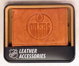 Rico Industries - Edmonton Oilers NHL Embossed Leather Trifold Wallet - Multi