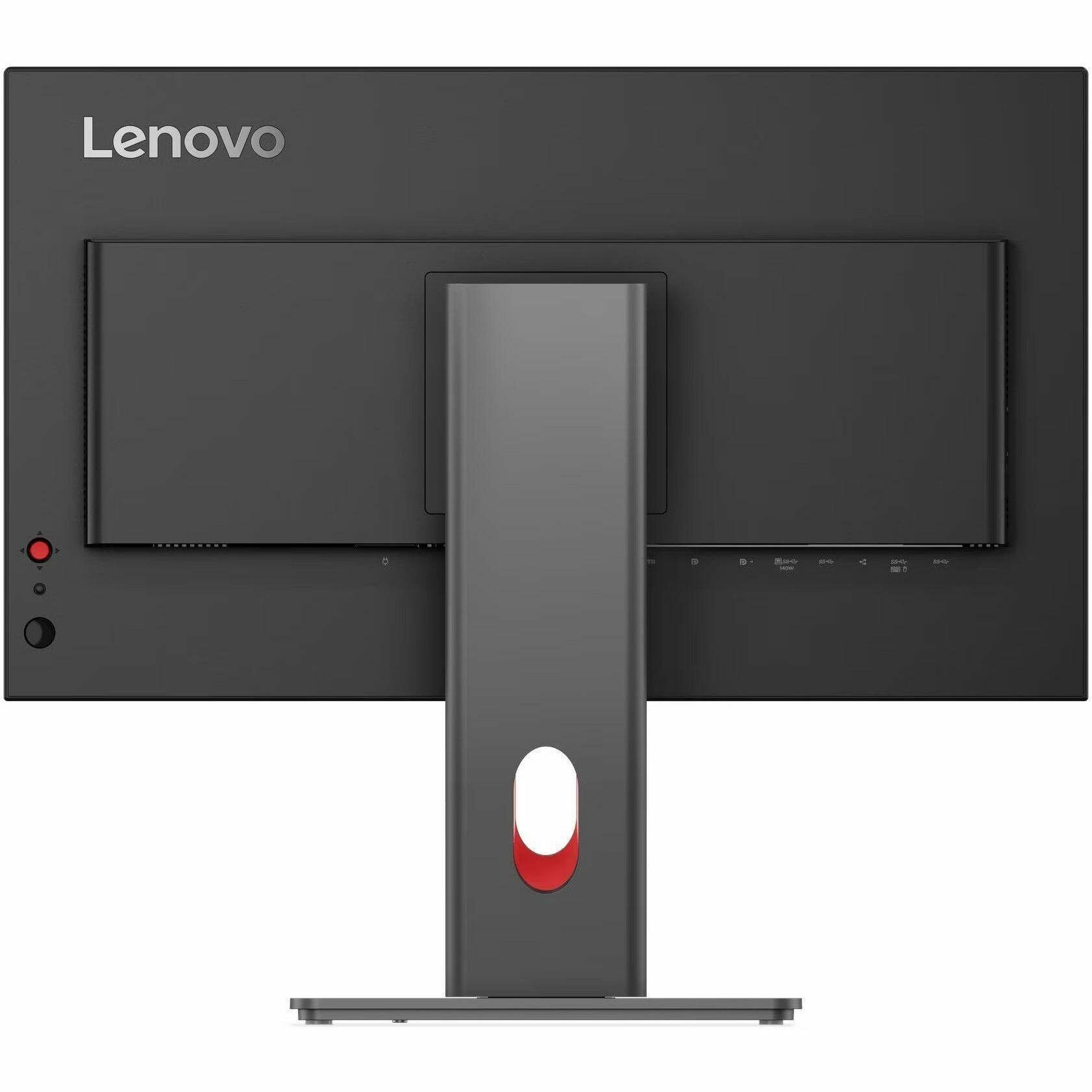 Alt View 3. Lenovo - Lenovo ThinkVision P24QD-40 24" Class Webcam WQHD LED Monitor - 16:9 - Eclipse Black - 23.8" Viewable - In-plane - Black.