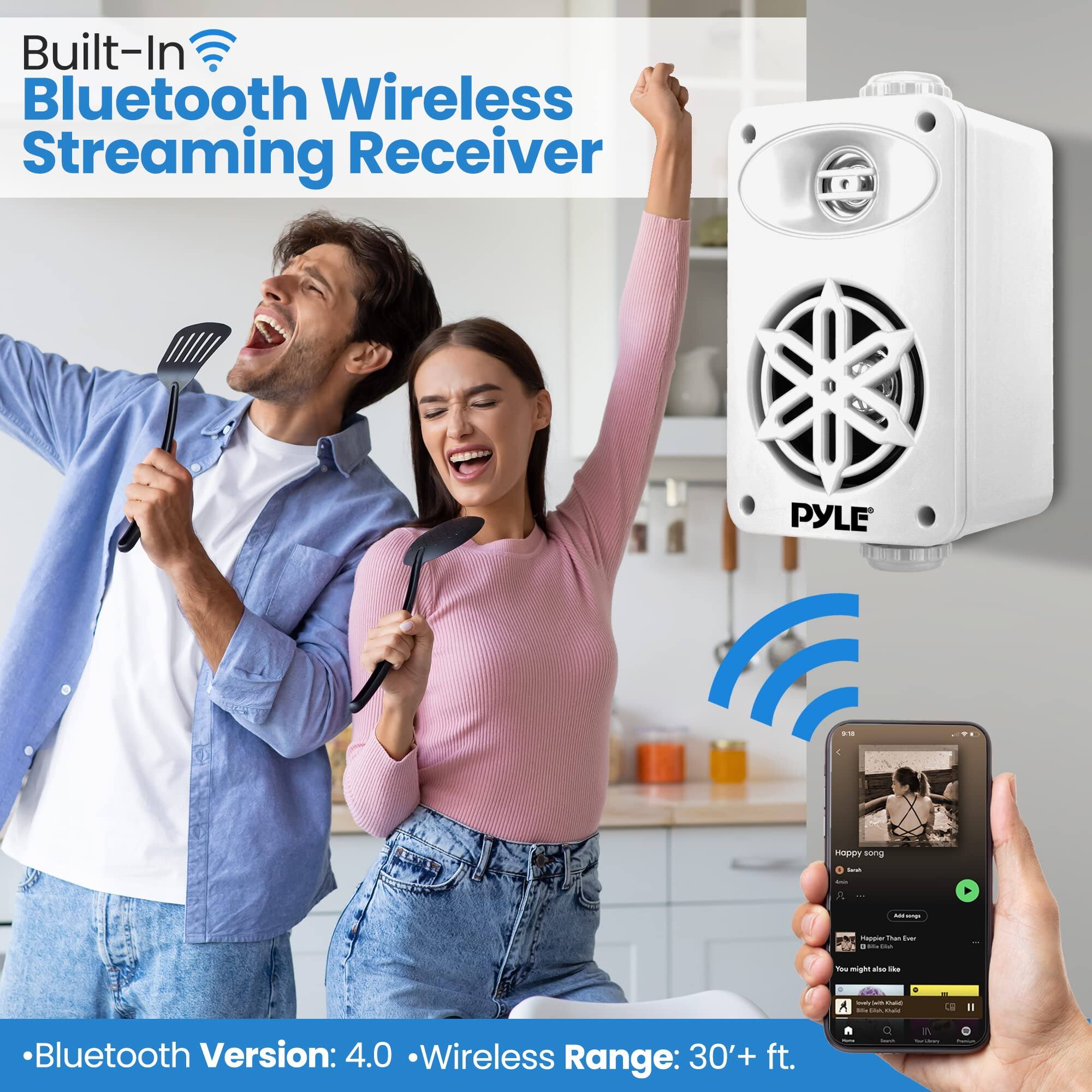 Built-In Bluetooth Wireless Streaming Receiver

- Bluetooth Version: 4.0
- Wireless Range: 30'+ ft.