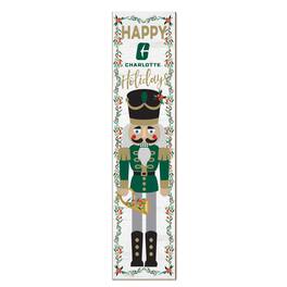 Jardine - Charlotte 49ers 11" x 46" Nutcracker Holiday Leaner Sign - White