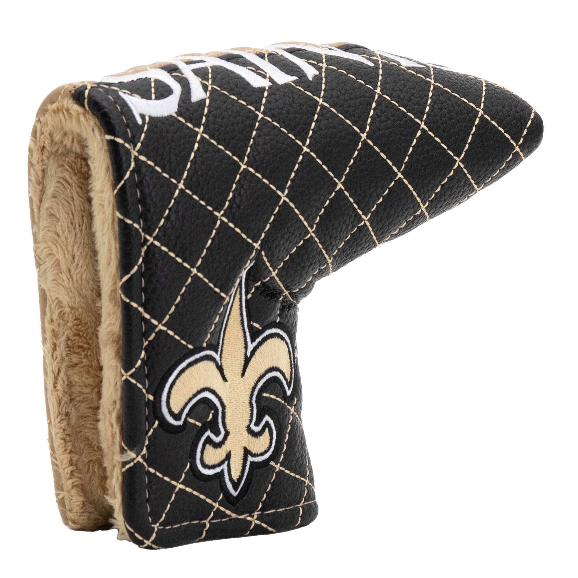 Alt View 3. Team Golf - New Orleans Saints Quilted Blade Putter Cover - Multicolor.