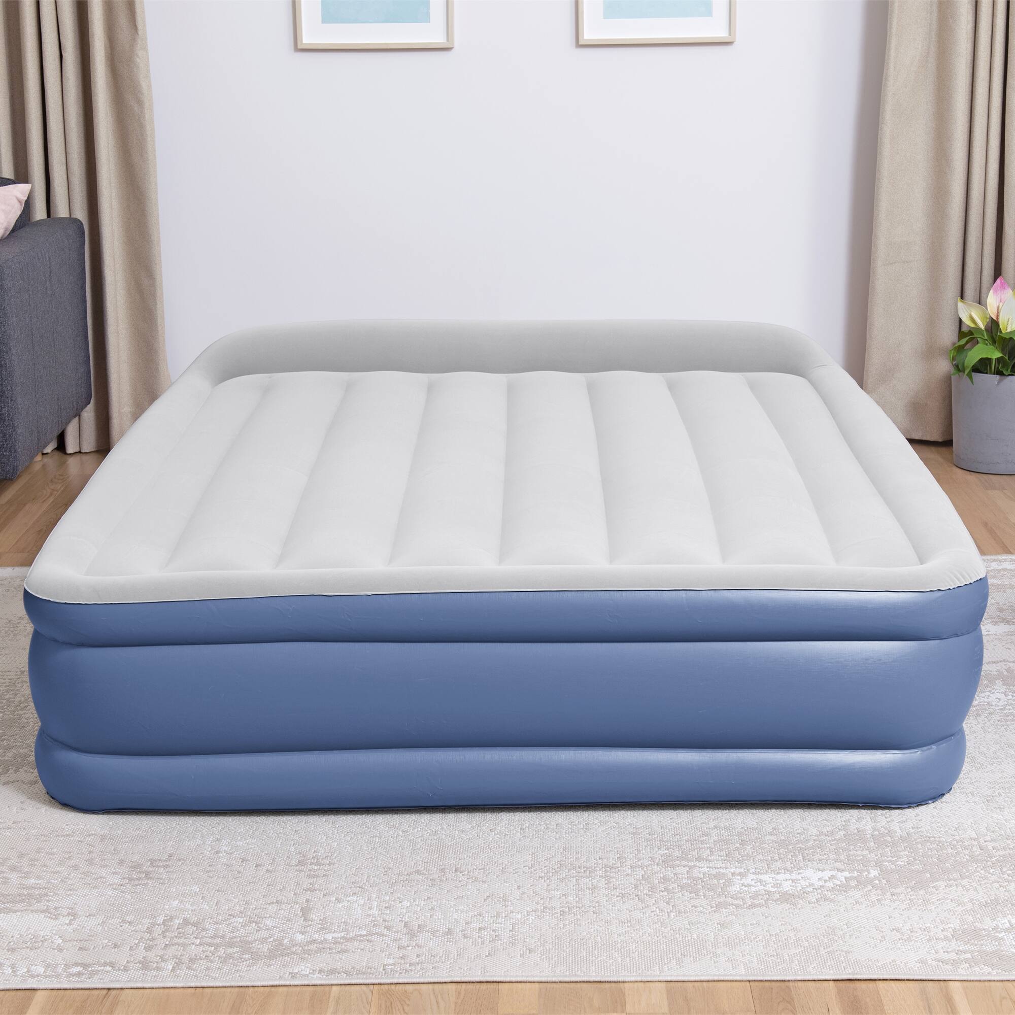 Alt View 5. Bestway - Tritech Air Mattress: Queen 18" - Built-In AC Pump - Multicolored.