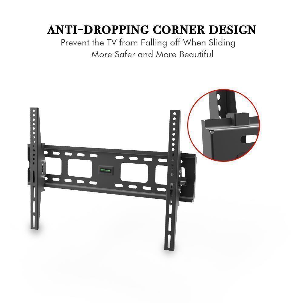 ANTI-DROPPING CORNER DESIGN  
Prevent the TV from Falling off When Sliding  
More Safer and More Beautiful