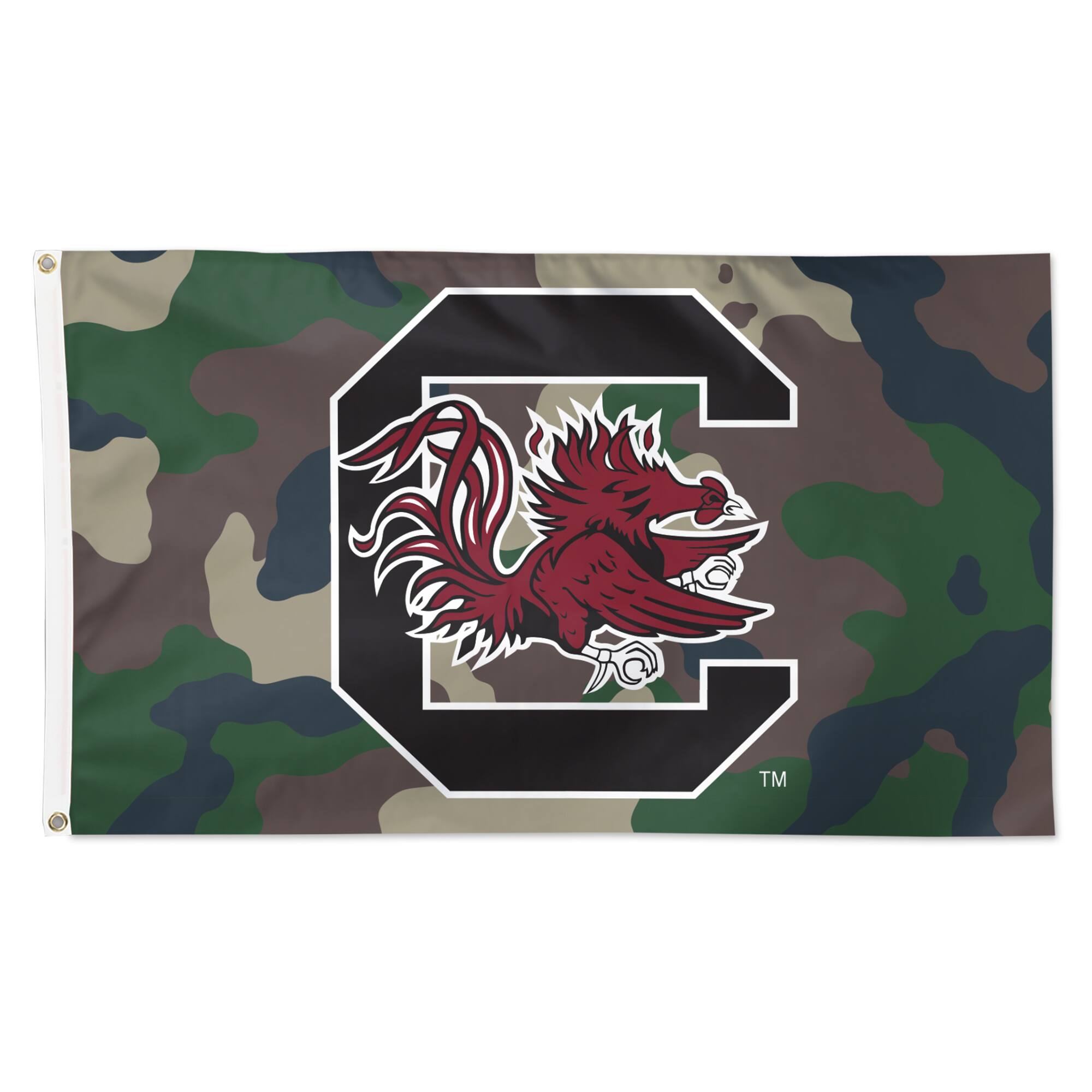 WinCraft - South Carolina Gamecocks 3' x 5' Single-Sided Deluxe Camo Flag - Camouflage