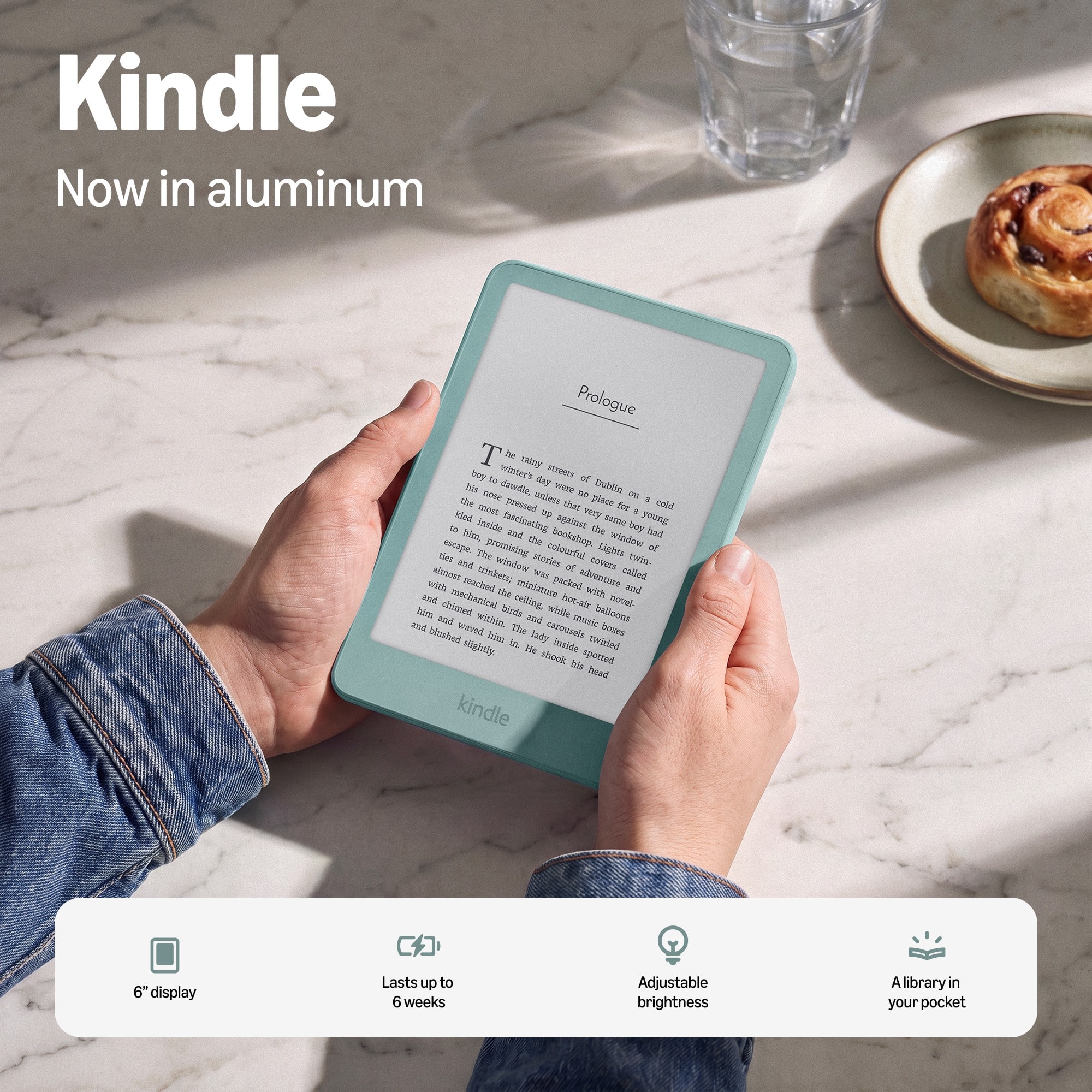 Amazon Kindle 32GB (newest model), Thinner, new aluminum design, 6