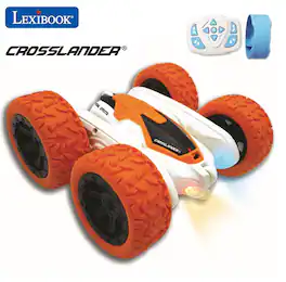 Lexibook - Crosslander RC Stunt Car Rechargeable with Lights & Wrist Control