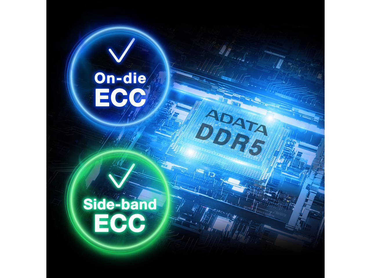 On-die ECC  
Side-band ECC  

ADATA DDR5
