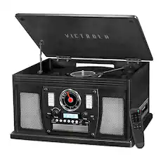 VICTROLA
VOLUME
TUNING
POWER
VOLUME
TUNING
10 02 18
REMOTE
AM/FM
SWITCH
CROSS
FADE
TONE
SELECT
PROGRAM
REPEAT
PHONO
TONE
BALANCE
EQUALIZER
INTRO
VOLUME
TUNING
VICTROLA