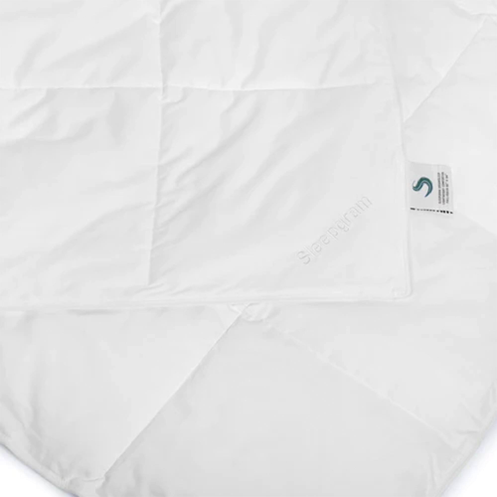 Alt View 7. Sleepgram - Sleepgram Queen Sized Pre Shrunk Lightweight Embroidered Cotton Comforter, White - White.