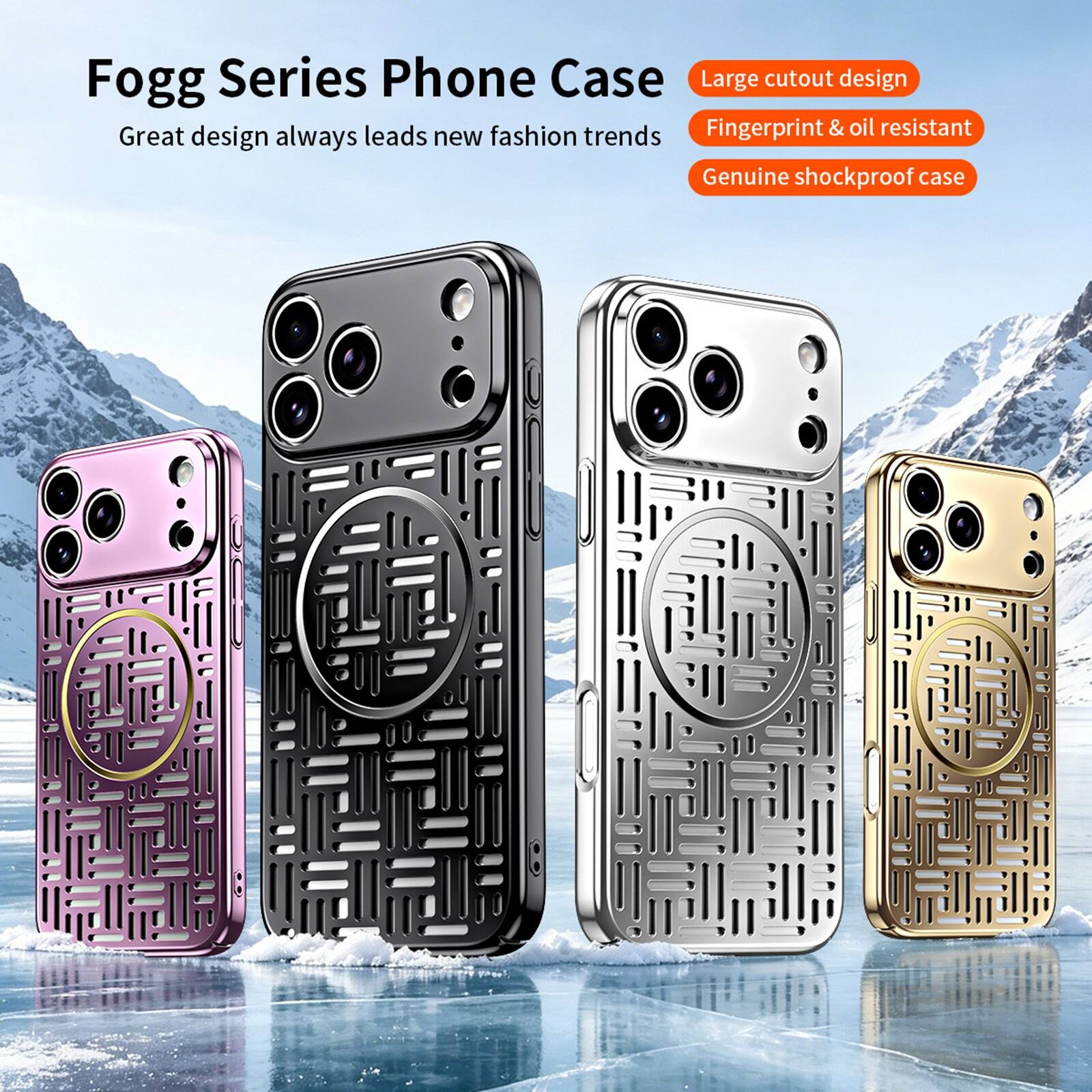 Fogg Series Phone Case

Great design always leads new fashion trends

Large cutout design
Fingerprint & oil resistant
Genuine shockproof case