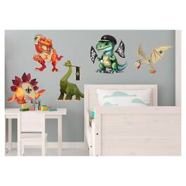 Fan Creations - New Orleans Saints Dinosaurs Wall Decal Set - Multicolor