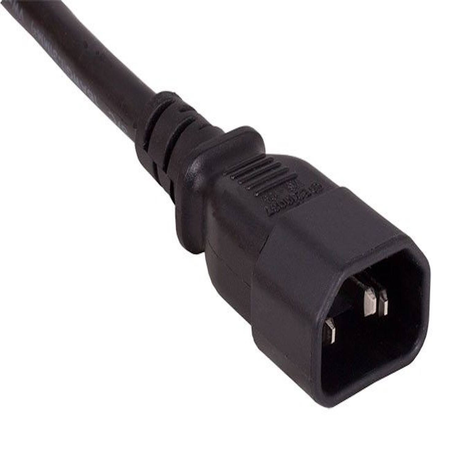 Left. Sanoxy - SANOXY Cables and Adapters; 6ft Power Extension Cord Splitter Cable 16 AWG IEC320 C14 to IEC320 C13 x 2 - Black.
