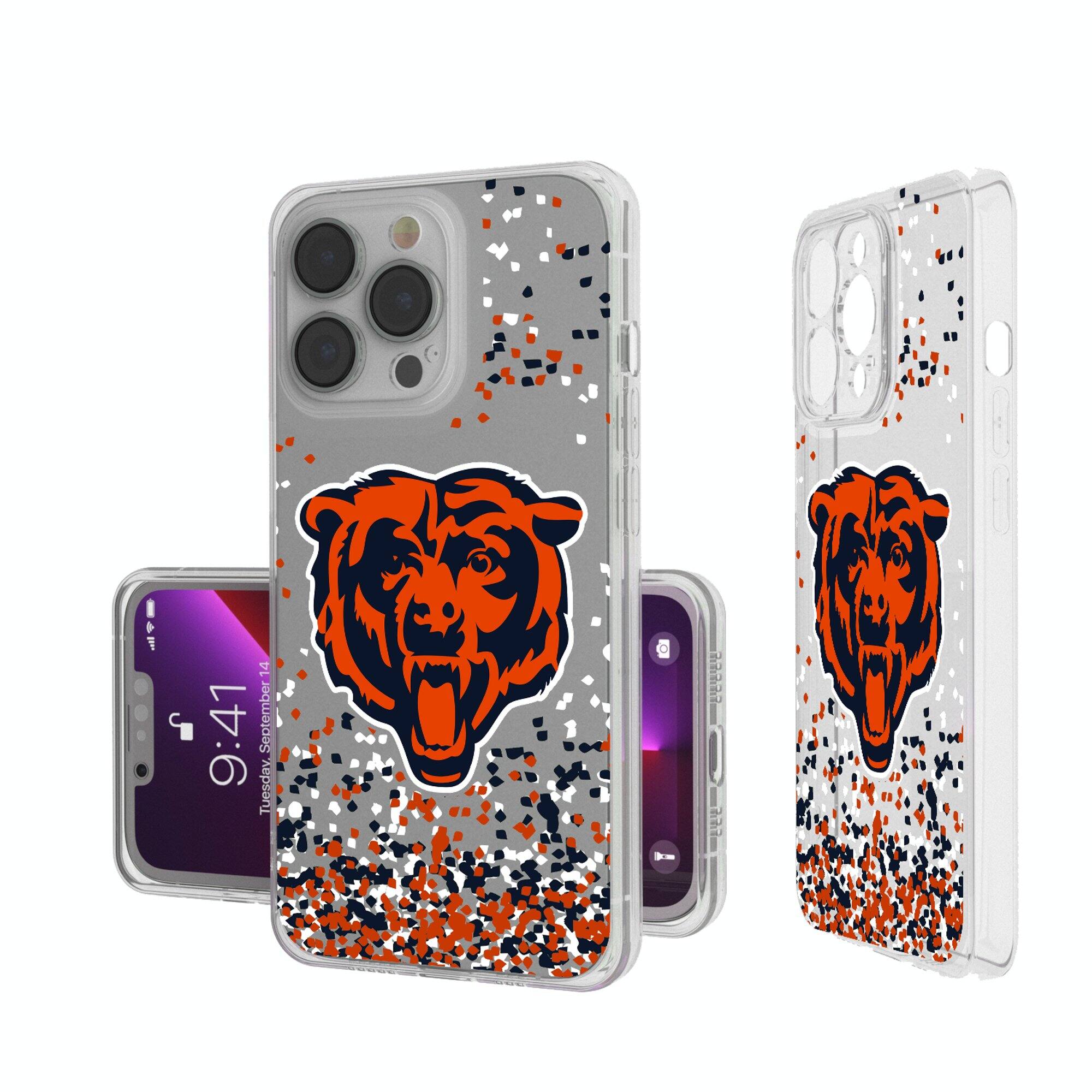 Keyscaper - NFL - Chicago Bears iPhone Clear Case with Confetti Design - 14 - Multicolor price history on PriceWatchPro