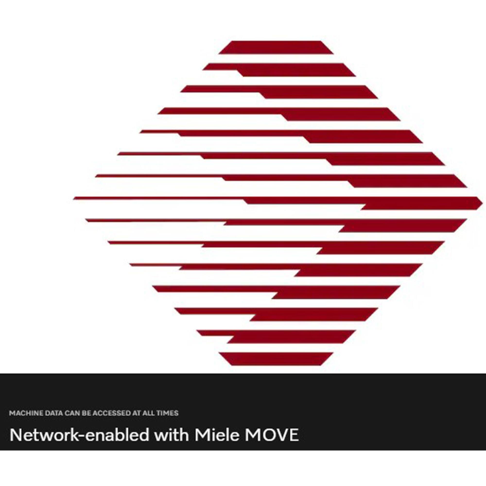 MACHINE DATA CAN BE ACCESSED AT ALL TIMES  
Network-enabled with Miele MOVE