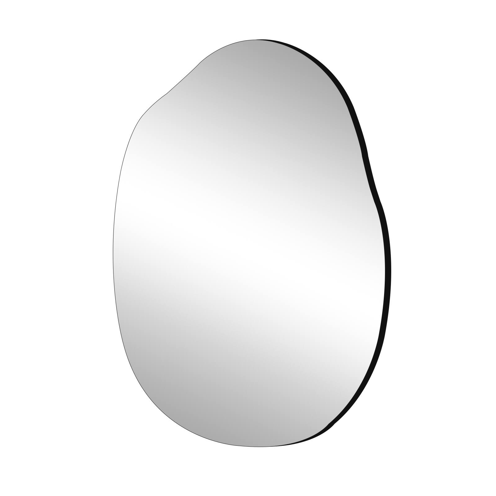 Alt View 1. Easly - 26 in. W x 38 in. H Irregular-shaped Frameless Vanity Wall Mirror - Frameless.