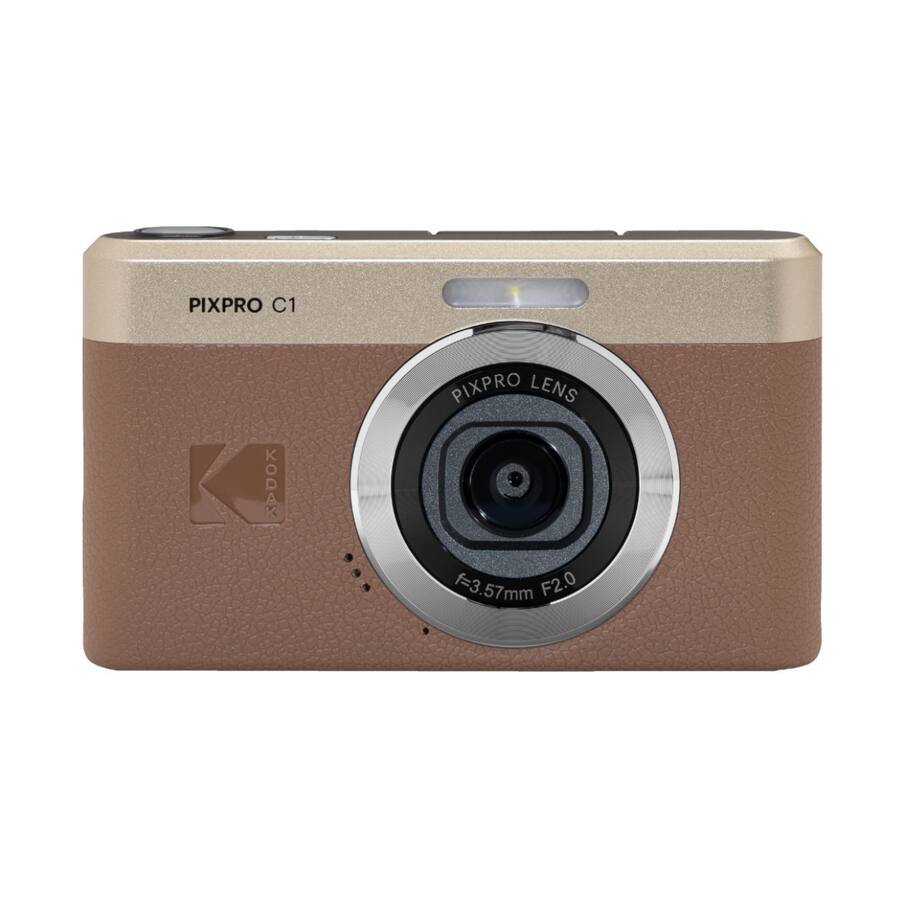 Kodak PIXPRO C1 13MP Digital Camera (Brown) with MicroSD Card and Kodak PIXPRO C1 13MP Digital Camera (Brown) with MicroSD Card and