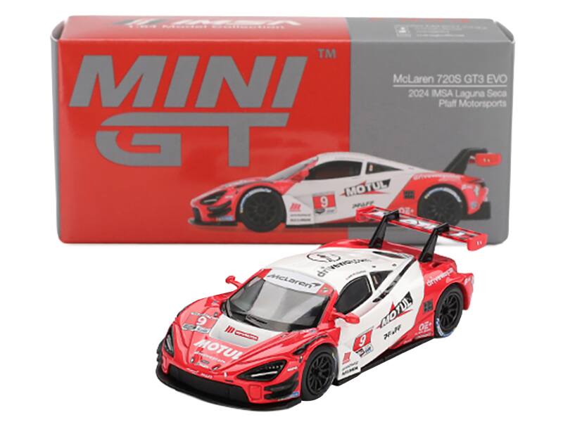 MINI GT  
McLaren 720S GT3 EVO  
2024 IMSA Laguna Seca  
Plaff Motorsports  
GT  
MOTUL  
M 9  
MAFF  
Oz  
DF 9  
JUTOM
