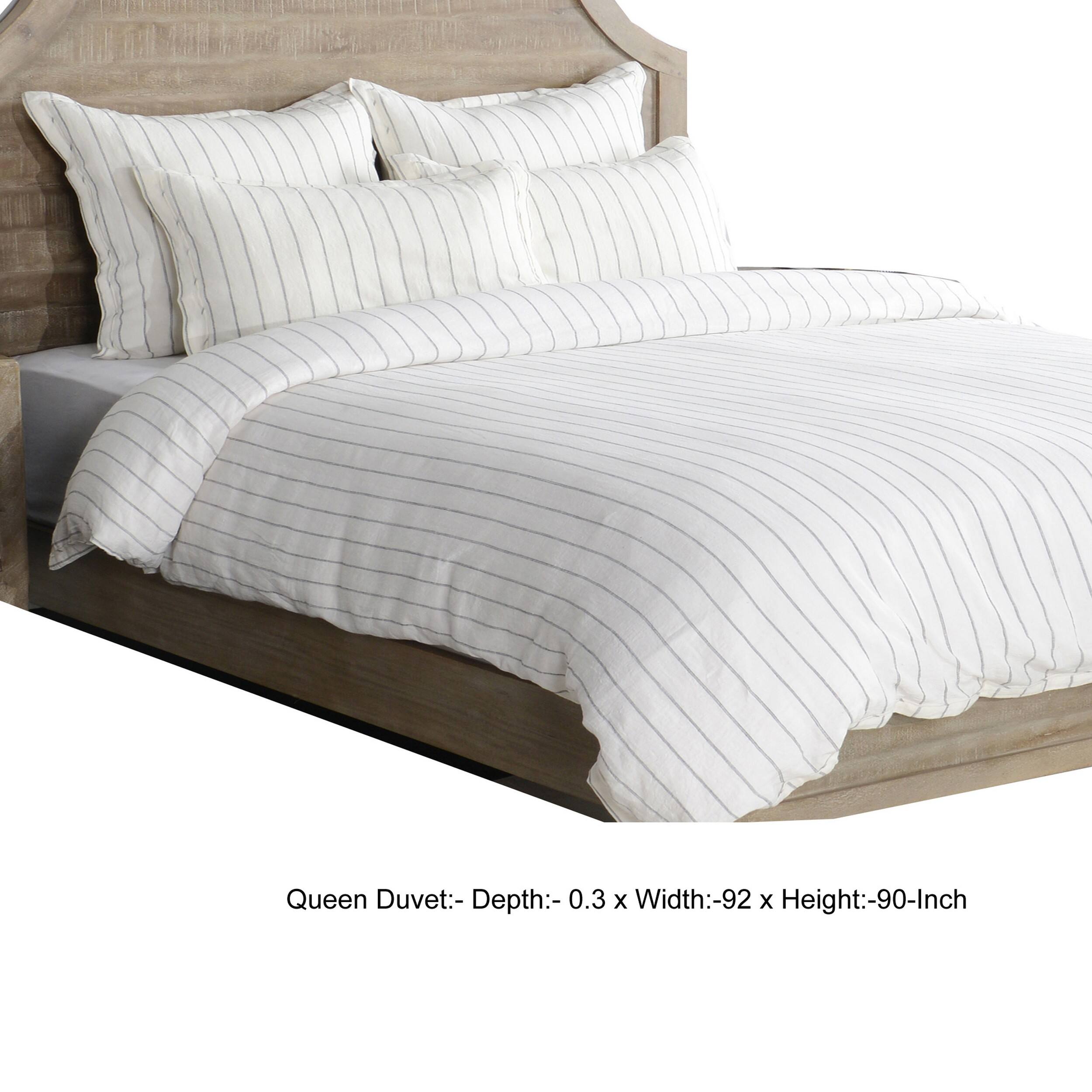 Queen Duvet: Depth: 0.3 x Width: 92 x Height: 90-Inch