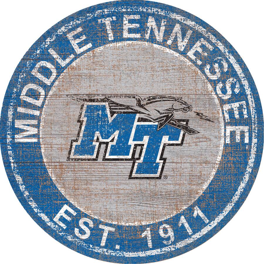 Fan Creations MTSU Blue Raiders 24'' Round Heritage Logo Sign ...
