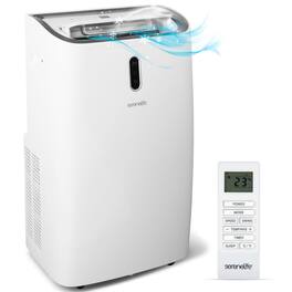 SereneLife - Portable Air Conditioner, 14000 BTU Cooling Unit with Built-in Dehumidifier & Fan Modes, 400 Sq. Ft.