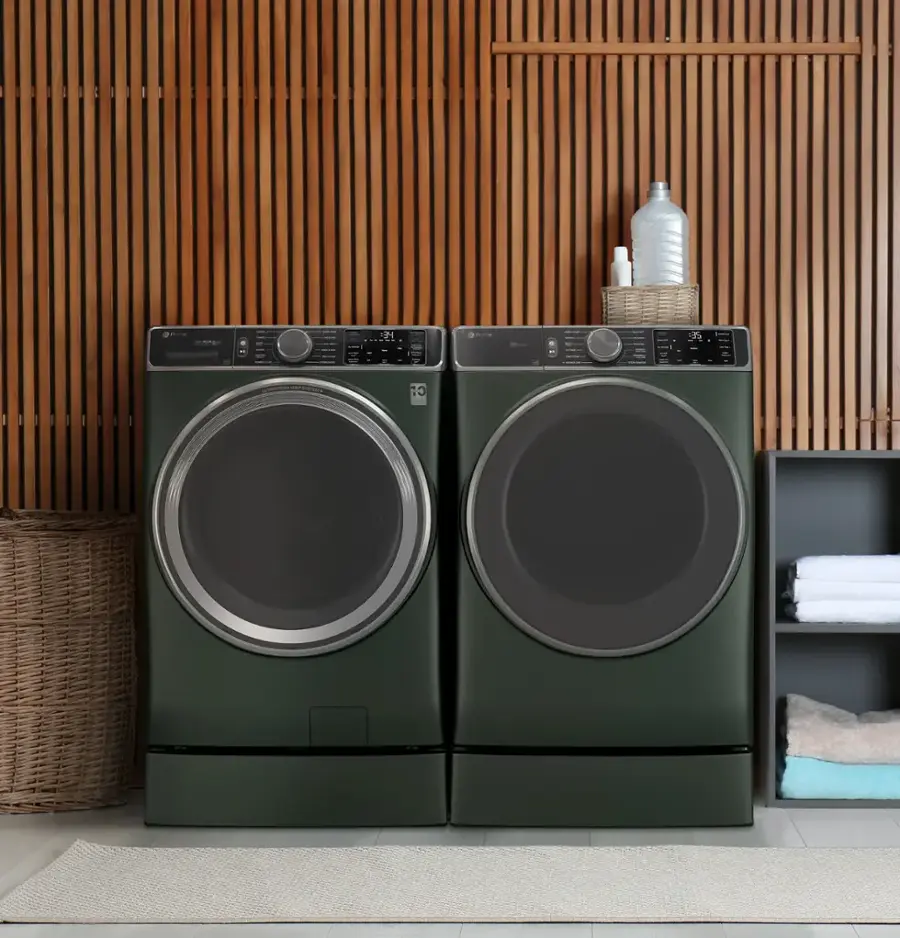 Alt View 17. GE - Washer/Dryer Laundry 7" Pedestal - Jade Green.