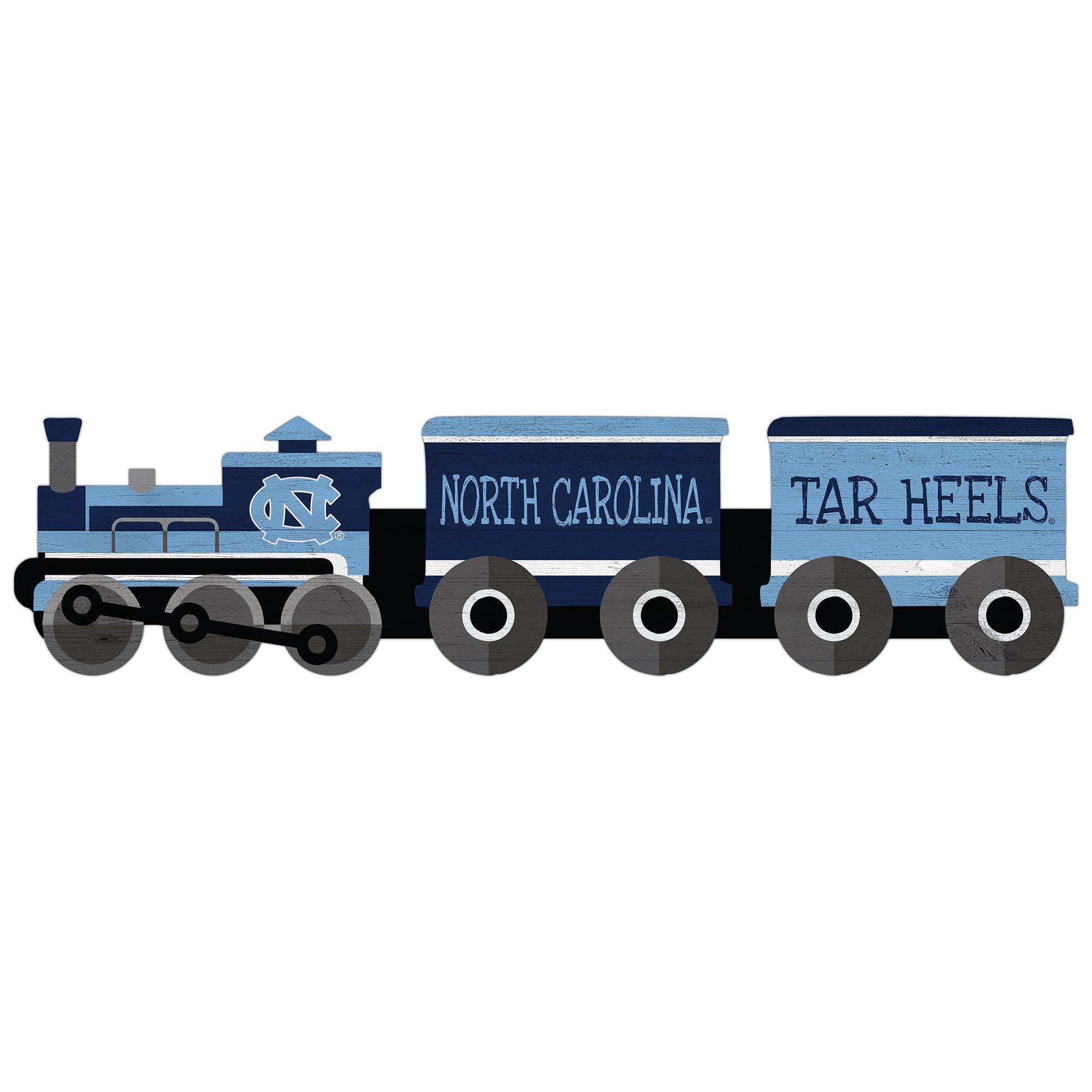 North Carolina Tar Heels 6'' x 24'' Train Cutout Sign