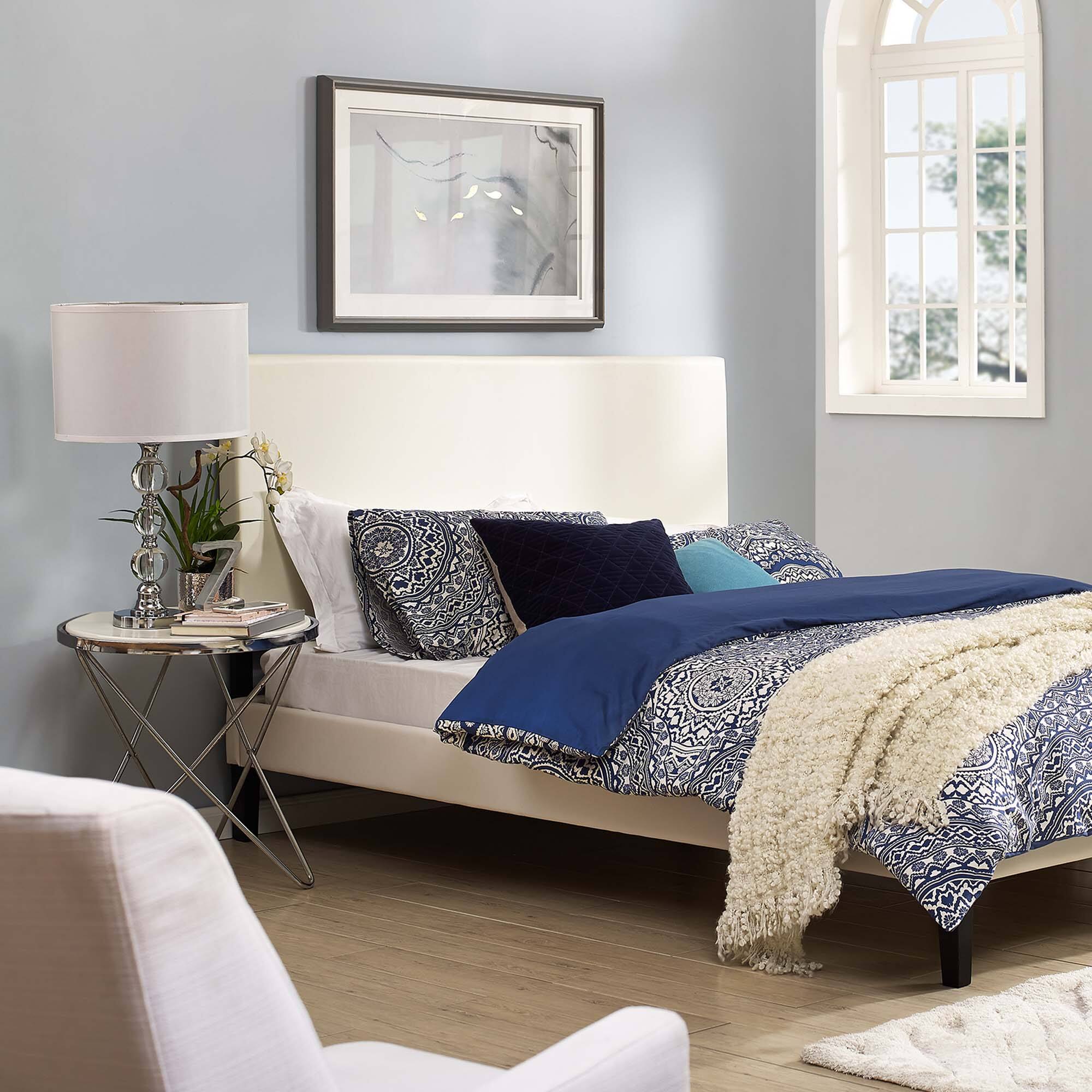 Alt View 2. Modway - Taylor Upholstered Faux Leather King and California King Headboard by Modway - White.