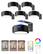 Front. EZVALO - 6 Pack Black LED Picture Light Smart Recessed Lighting Wireless Wall Decor Light Painting Light with 3 Color Temps - Black.