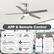 APP & Remote Control
- Dimmable
- Light Memory
- 3 Color Temperature
- 6-Speed Fan
- Timer (1/2/4/8H)
- Bluetooth App
