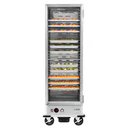 Koolmore - 33 in. Commercial Non-Insulated Heated Holding Cabinet with 35-Pan Capacity and Glass Door (KM-CH36-SNGL) - Silver