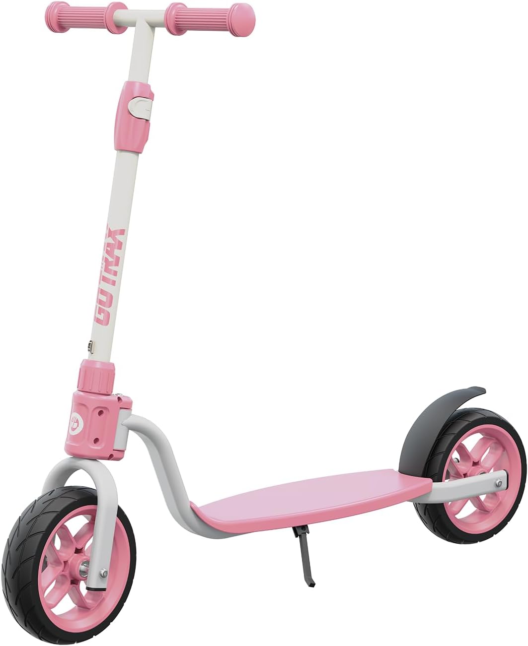 GoTrax - KS8 Kids Kick Scooter for Ages 5+, 8" Wheels, Adjustable Handlebar, Foldable Design - Pink