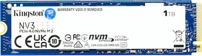 Kingston NV3 M.2 2280 1TB PCIe 4.0 x4 NVMe Internal Solid State Kingston NV3 M.2 2280 1TB PCIe 4.0 x4 NVMe Internal Solid State