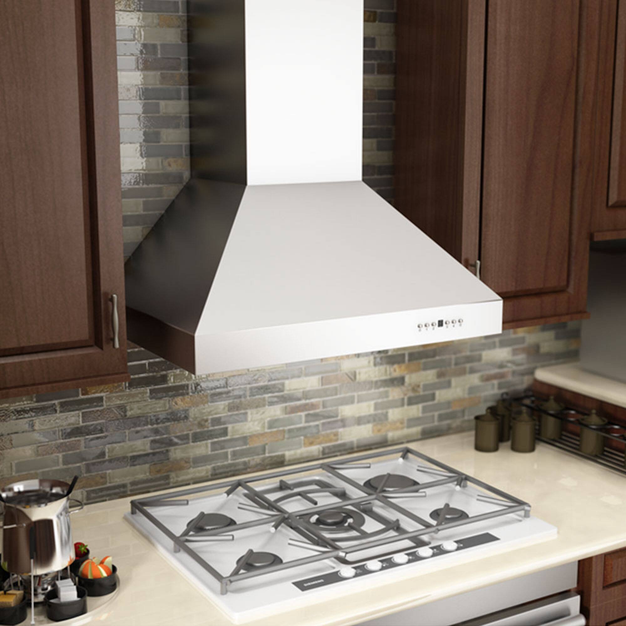Alt View 2. ZLINE - 30" Externally Vented Range Hood - Stainless steel.