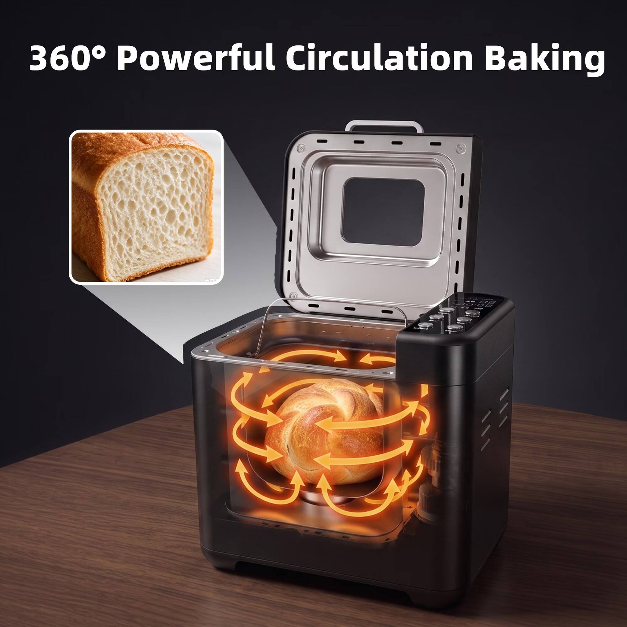 360° Powerful Circulation Baking