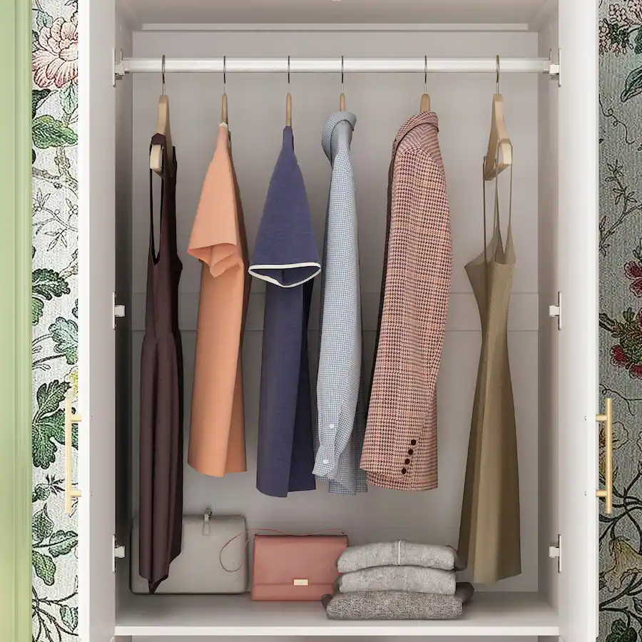 FUFU & GAGA Modern Minimalist Wardrobe Organize in Style White - Best Buy