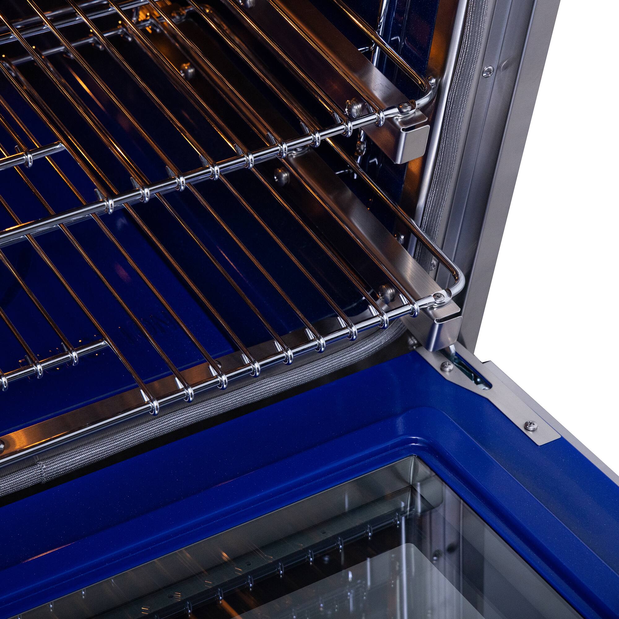 Alt View 4. Kucht - 30 in. 4.2 cu. ft. Dual Fuel Range, 4 Burners, LP, SS w/ Gold Accents, Kucht Horus Thermostat - Stainless Steel & Gold.