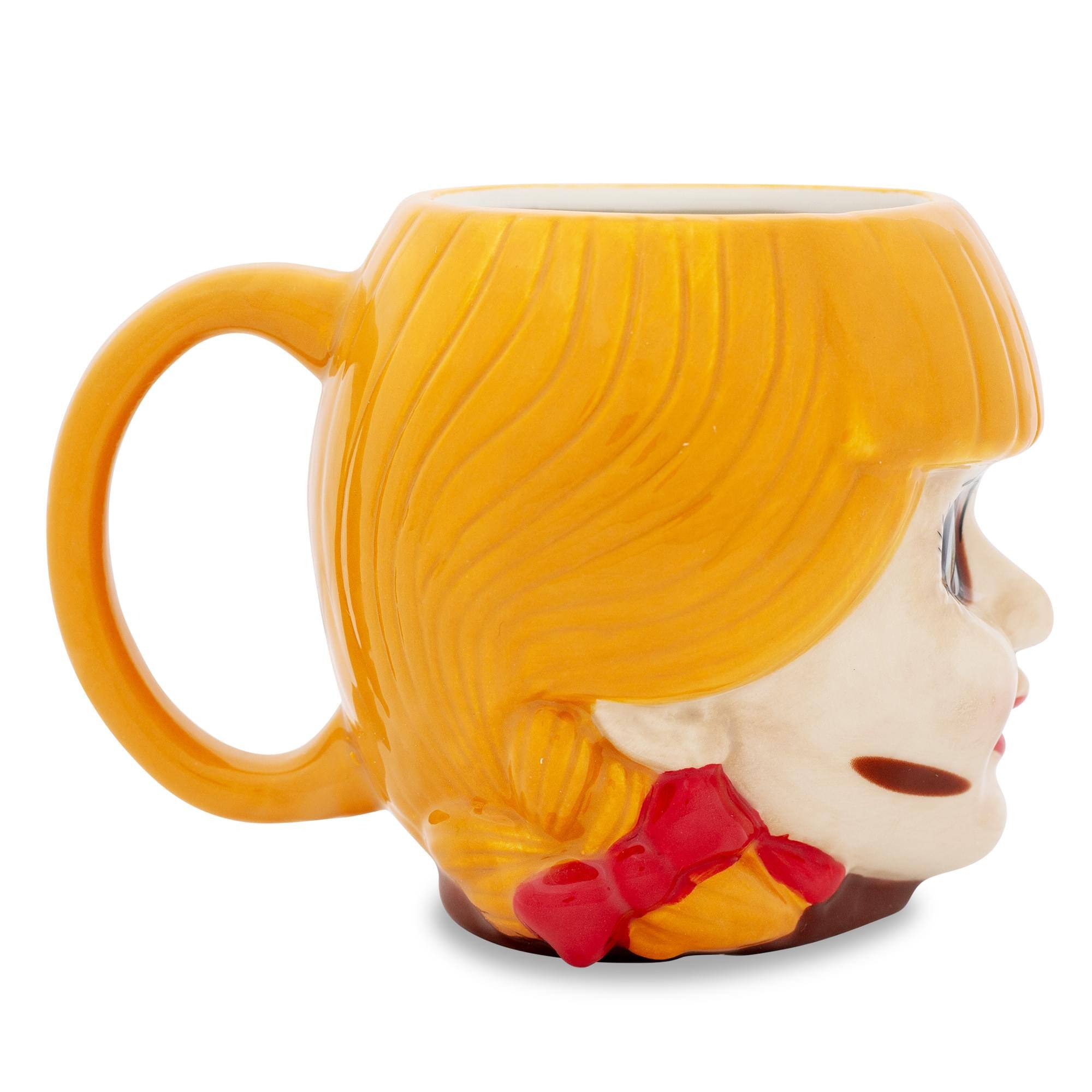 Alt View 10. Silver Buffalo - The Conjuring Annabelle Head Sculpted Ceramic Mug | Holds 20 Ounces - Brown.