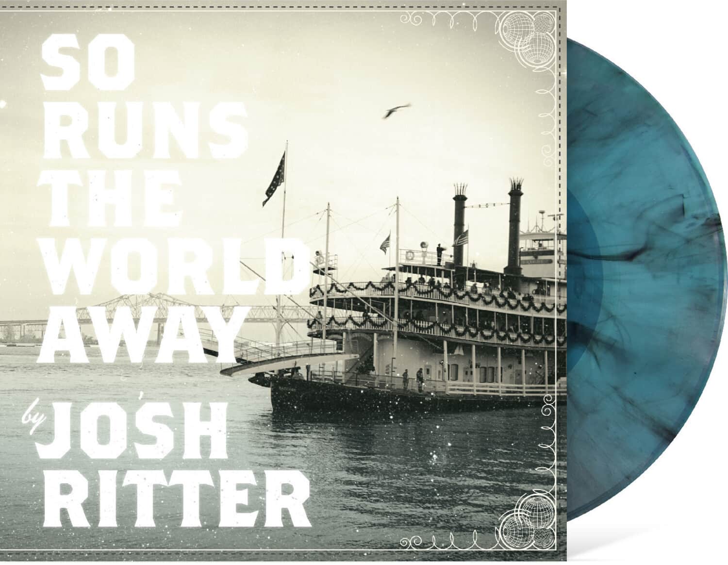 Josh Ritter - So Runs the World Away - SEAGLASS WITH BLACK SWIRL VINYL   - VINYL LP price history on PriceWatchPro