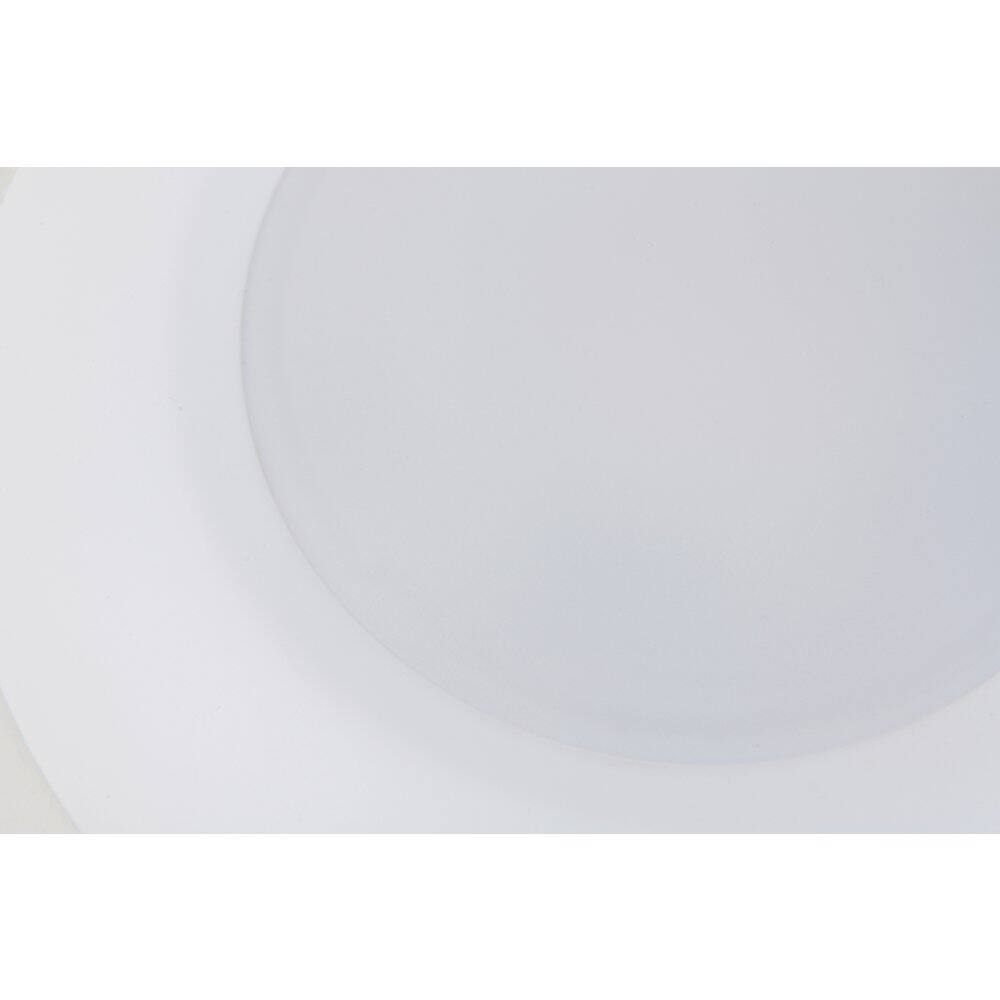 Angle. Elitco Lighting - 5 Inch 3000K-5000K Selectable 10W 600 Lumens Disk Light In White Pack Of 4 - White.