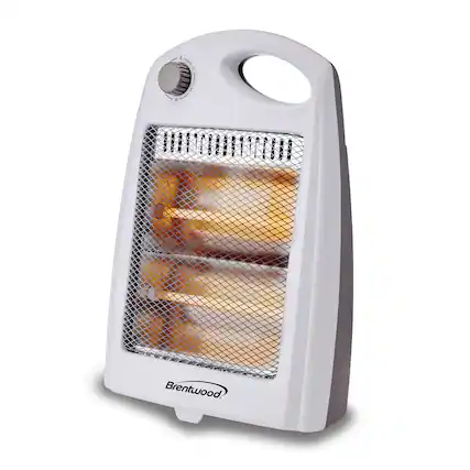 Front. Brentwood Appliances - Brentwood 800 Watt Portable Space Heater in White - White.