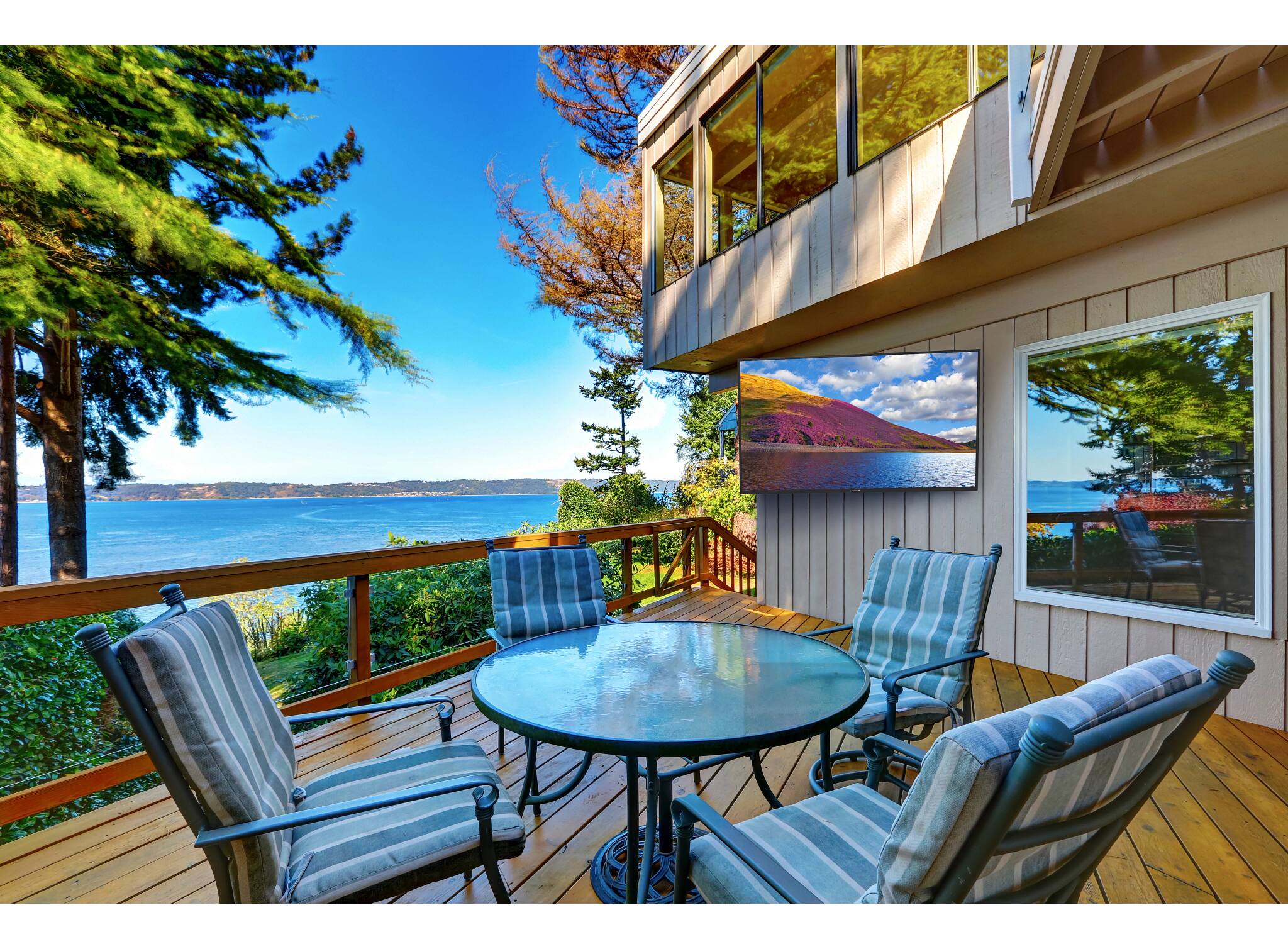 Alt View 10. Neptune - 55" Neptune Partial Sun 4K HDR Outdoor Smart TV – Comes with FREE Outdoor Tilting Wall Mount (2022) - BLACK.