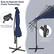 Easy-to-Operate Hand Crank Technology: Make umbrella open & close effortlessly. Effectively impede the sunlight from different directions.