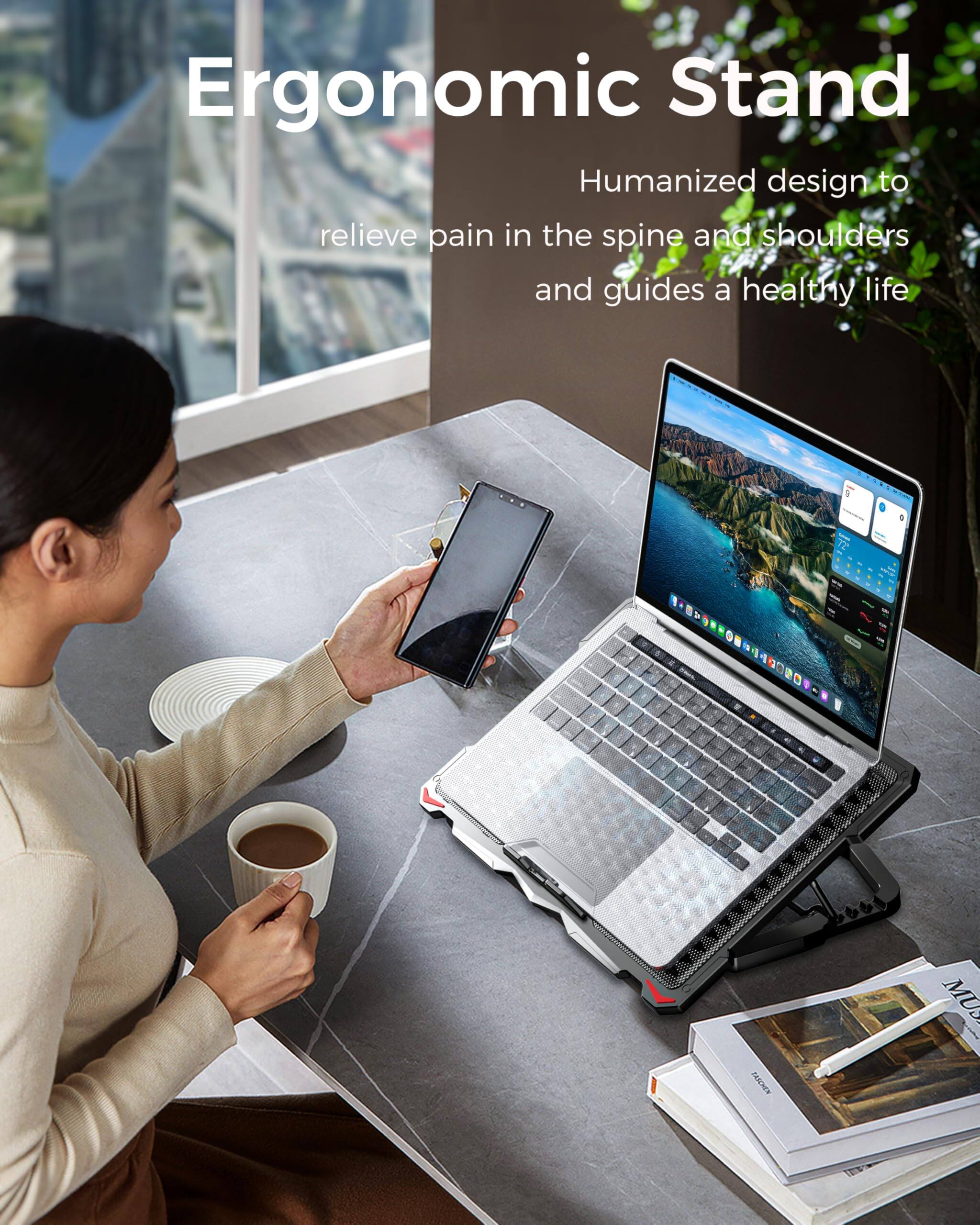 Ergonomic Stand

Humanized design to relieve pain in the spine and shoulders and guides a healthy life