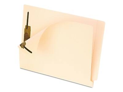 Front. Pendaflex -  Smart Shield Recycled End Tab File Folder, Straight Cut, Letter Size, Manila, 50/Box  - Manila.