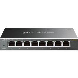 TP-Link - TL-SG108S - 8 Port Gigabit Ethernet Switch - Desktop/Wall-Mount - Plug & Play - Fanless - Sturdy Metal - Unknown